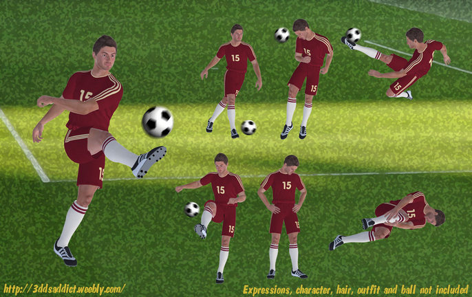 Let's play soccer for Michael 4 (Free poses)